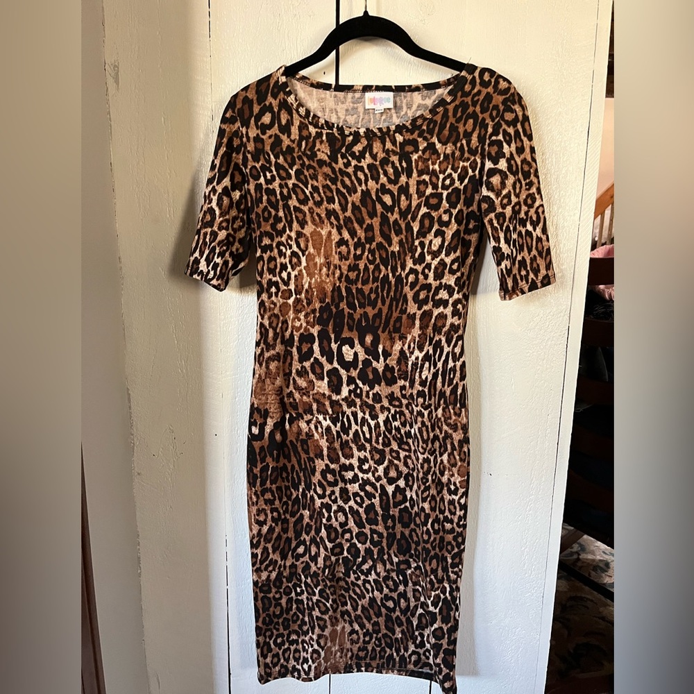 Lularoe leopard print dress